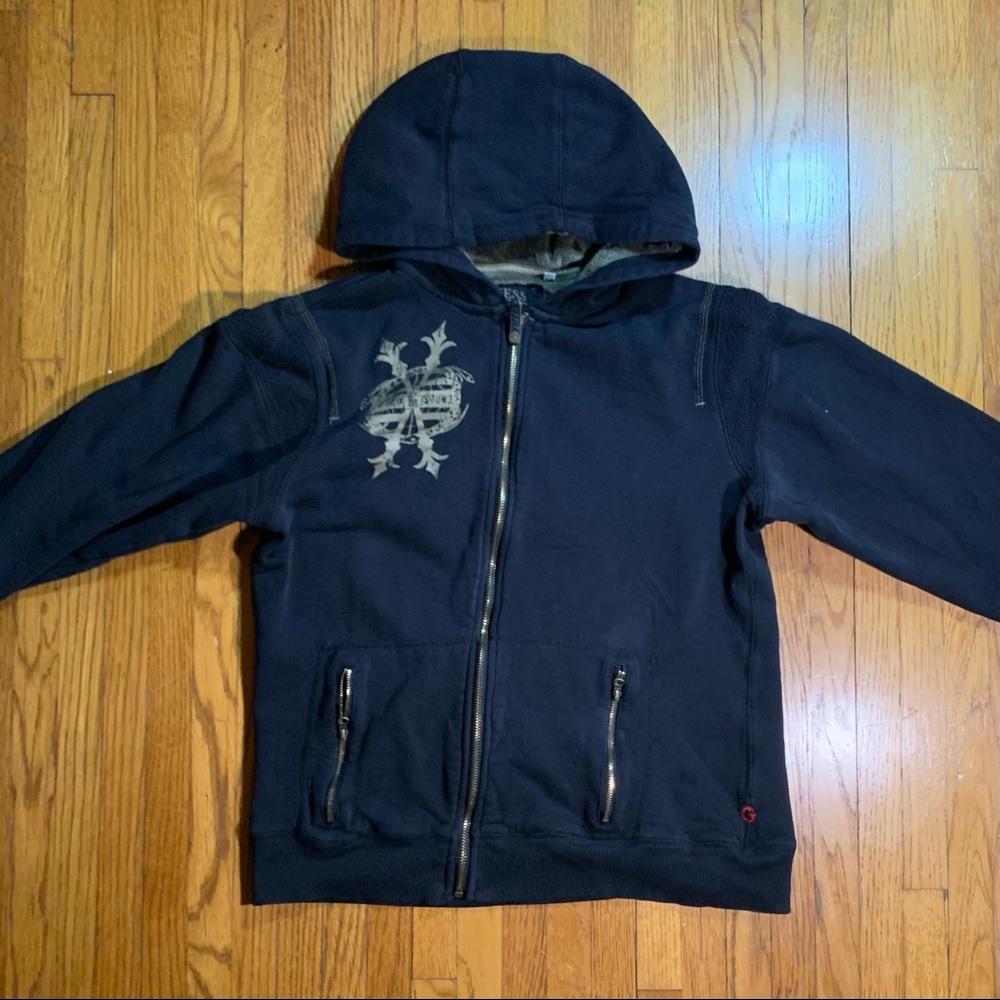 Thrifted Guess zip-up hoodie